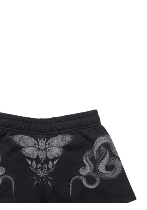 Girls' gray cotton shorts Philipp Plein | GSH221GRIGIO